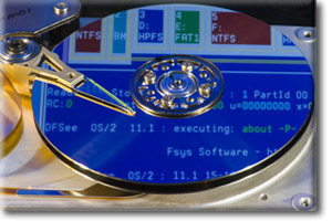 DFSee reflected in disk platter