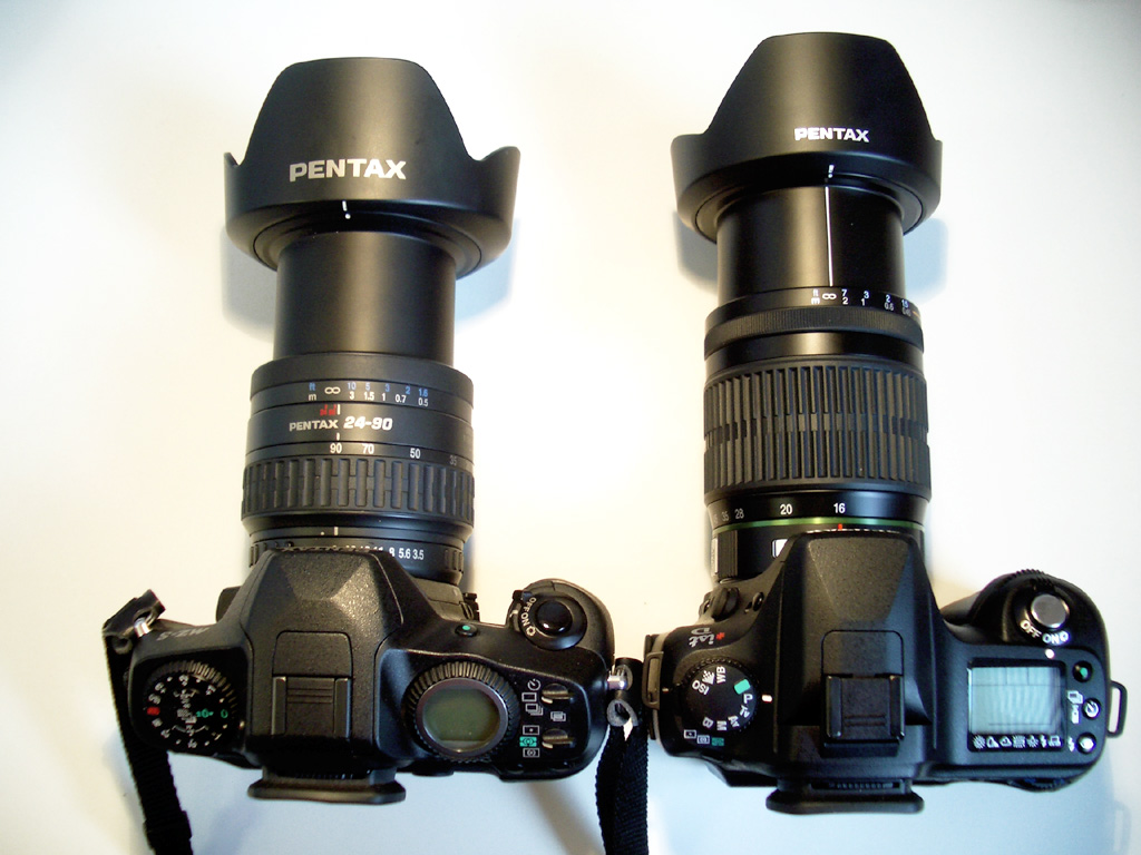 24-90mm versus 16-45mm BACK view