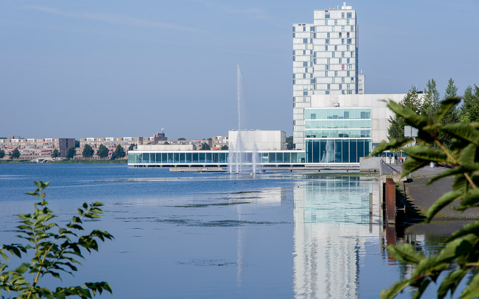 Almere City Theatre and Fountain