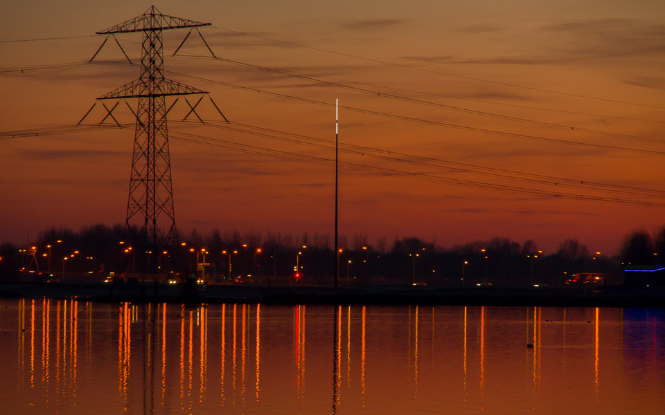 Sunset reflections