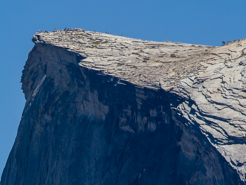 Half-dome hikers