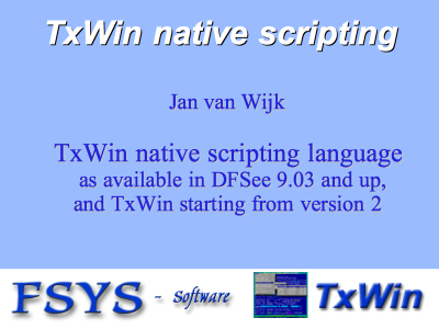 TxWin Script