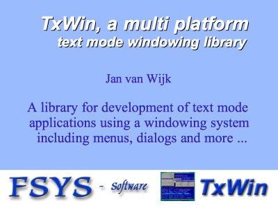 Textmode windowing